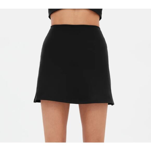 NWT Girlfriend Collective Women's Sport Skort Activewear Golf Tennis Black SZ S